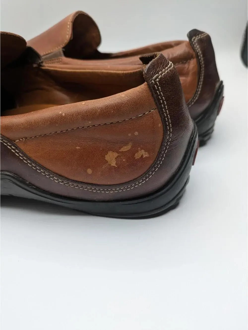 Cole Haan Brown Leather Slip-On Shoes Loafers Mens Size 10